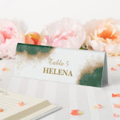 Plaque De Table Panneau de décoration Mariage Gold & Green Agate (In SItu (Mariage))