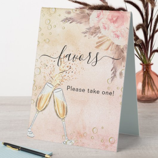 Plaque De Table Panneau de faveur de brunch pétillant pour la douc (En SItu (Tableau))