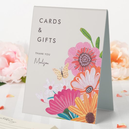 Plaque De Table Panneau de Fête des mariées Fleur sauvage lumineux (In SItu (Mariage))