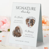 Plaque De Table Panneau de la barre des boissons de signature de c (In SItu (Mariage))