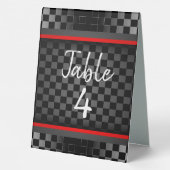 Plaque De Table Panneau de la table de tentes À damiers conception (Verso)