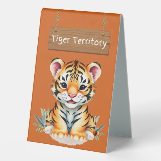 Plaque De Table Panneau de la table Tiger Bold - Jungle Safari Th (Verso)