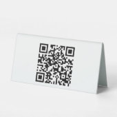 Plaque De Table Panneau de la tente 6" X 3" (Verso)