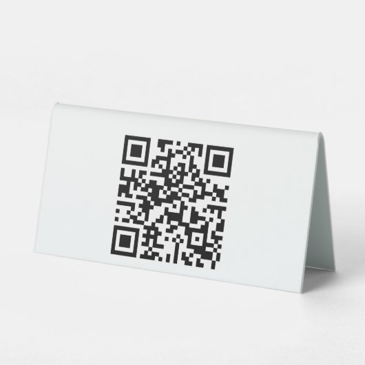 Plaque De Table Panneau de la tente 6" X 3" (Verso)