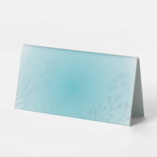 Plaque De Table Panneau de la tente Buffet de bébé requin doux (Verso)