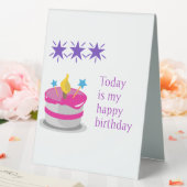 Plaque De Table Panneau de la tente de table heureux anniversaire  (In SItu (Mariage))