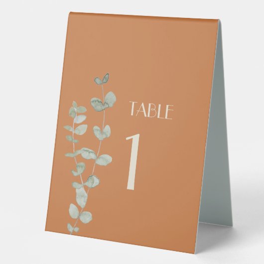 Plaque De Table Panneau de la tente Eucalyptus Deco (Recto)