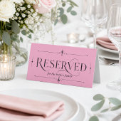 Plaque De Table Panneau de mariage élégant réservé Calligraphie mo