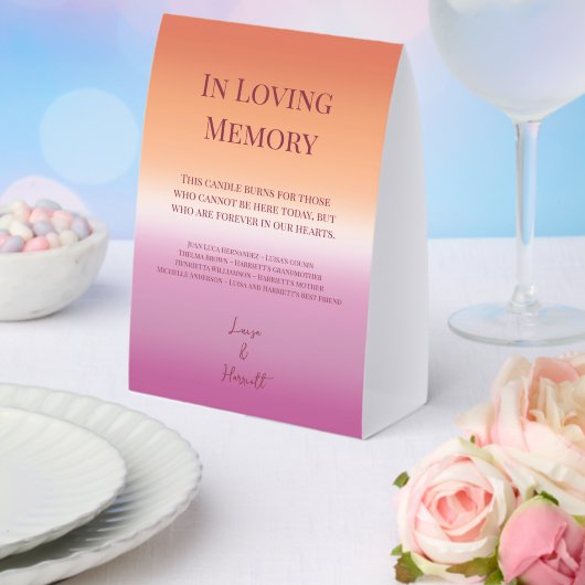 Plaque De Table Panneau de mariage lesbien avec drapeau de fierté (Insitu (mariage))