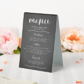 Plaque De Table Panneau de menu du Mariage de tableau noir rustiqu (In SItu (Mariage))