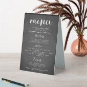 Plaque De Table Panneau de menu du Mariage de tableau noir rustiqu (En SItu (Tableau))