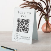 Plaque De Table Panneau de numérisation pour paiement simple prêt (En SItu (Tableau))
