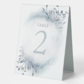 Plaque De Table panneau de numéro de table en aquarelle verdure bl (Recto)