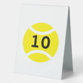 Plaque De Table Panneau de numéro de table personnalisé avec balle