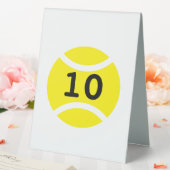 Plaque De Table Panneau de numéro de table personnalisé avec balle