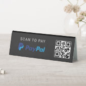 Plaque De Table Panneau de paiement avec code QR PayPal (En SItu (Tableau))