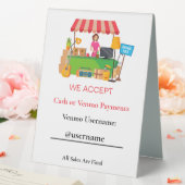 Plaque De Table Panneau de paiement de la vente de garage ou de tr (In SItu (Mariage))