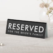 Plaque De Table Panneau de réservation de mariage minimal noir et (En SItu (Tableau))