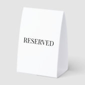 Plaque De Table Panneau de réservation de table en papier pour mar (Verso)