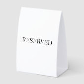 Plaque De Table Panneau de réservation de table en papier pour mar (Recto)