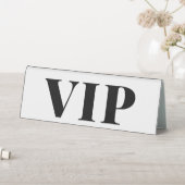 Plaque De Table Panneau de réservation VIP mariage minimal noir et (En SItu (Tableau))