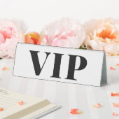 Plaque De Table Panneau de réservation VIP mariage minimal noir et (In SItu (Mariage))