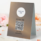 Plaque De Table Panneau de signalisation - Affichage du menu QR (In SItu (Mariage))