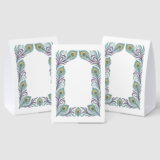 Plaque De Table Panneau de table à plumes de paon pour mariage ou 