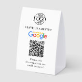 Plaque De Table Panneau de table avec code QR pour avis Google per (Verso)