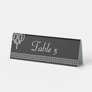 Plaque De Table Panneau de table Cœurs Tressés Celtiques sur Fond