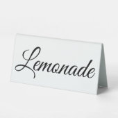 Plaque De Table Panneau de table de limonade personnalisé (Recto)