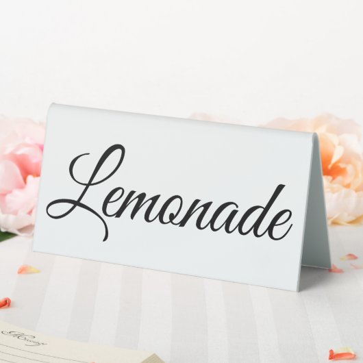 Plaque De Table Panneau de table de limonade personnalisé (In SItu (Mariage))