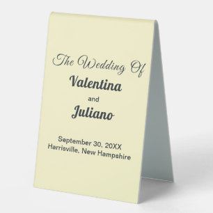 Plaque De Table Panneau de table de style tente de mariage crème