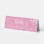 Plaque De Table Panneau de table en forme de tente Forces Attracti (Verso)