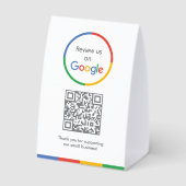 Plaque De Table Panneau de table Google Reviews | Présentoir de co (Verso)