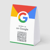 Plaque De Table Panneau de table Google Reviews | Présentoir de co (Recto)
