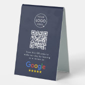 Plaque De Table Panneau de table Google Reviews | Présentoir de co (Verso)