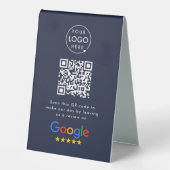 Plaque De Table Panneau de table Google Reviews | Présentoir de co (Recto)