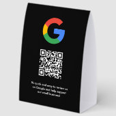 Plaque De Table Panneau de table Google Reviews | Présentoir de co (Recto)