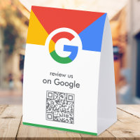 Panneau de table Google Reviews | Présentoir de co