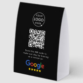 Plaque De Table Panneau de table Google Reviews | Présentoir de co (Recto)
