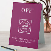 Plaque De Table Panneau de table magenta rose Ouvert Fermé (En SItu (Tableau))