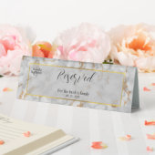 Plaque De Table Panneau de table Mariage réservé en gris marbre si (In SItu (Mariage))