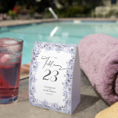 Plaque De Table Panneau de table moderne gris et lavande (InVersositu (sur table))