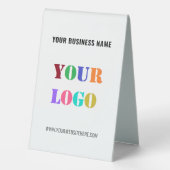 Plaque De Table Panneau de table pliable de société d'informations (Verso)