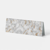 Plaque De Table Panneau de table réservé simple en marbre gris pou (Verso)