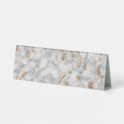 Plaque De Table Panneau de table réservé simple en marbre gris pou (Verso)