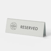 Plaque De Table Panneau de table réservée | Réservation de café-re (Recto)