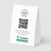 Plaque De Table Panneau de table Trustpilot Reviews | Présentoir Q (Verso)