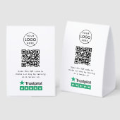 Plaque De Table Panneau de table Trustpilot Reviews | Présentoir Q (Recto/verso)